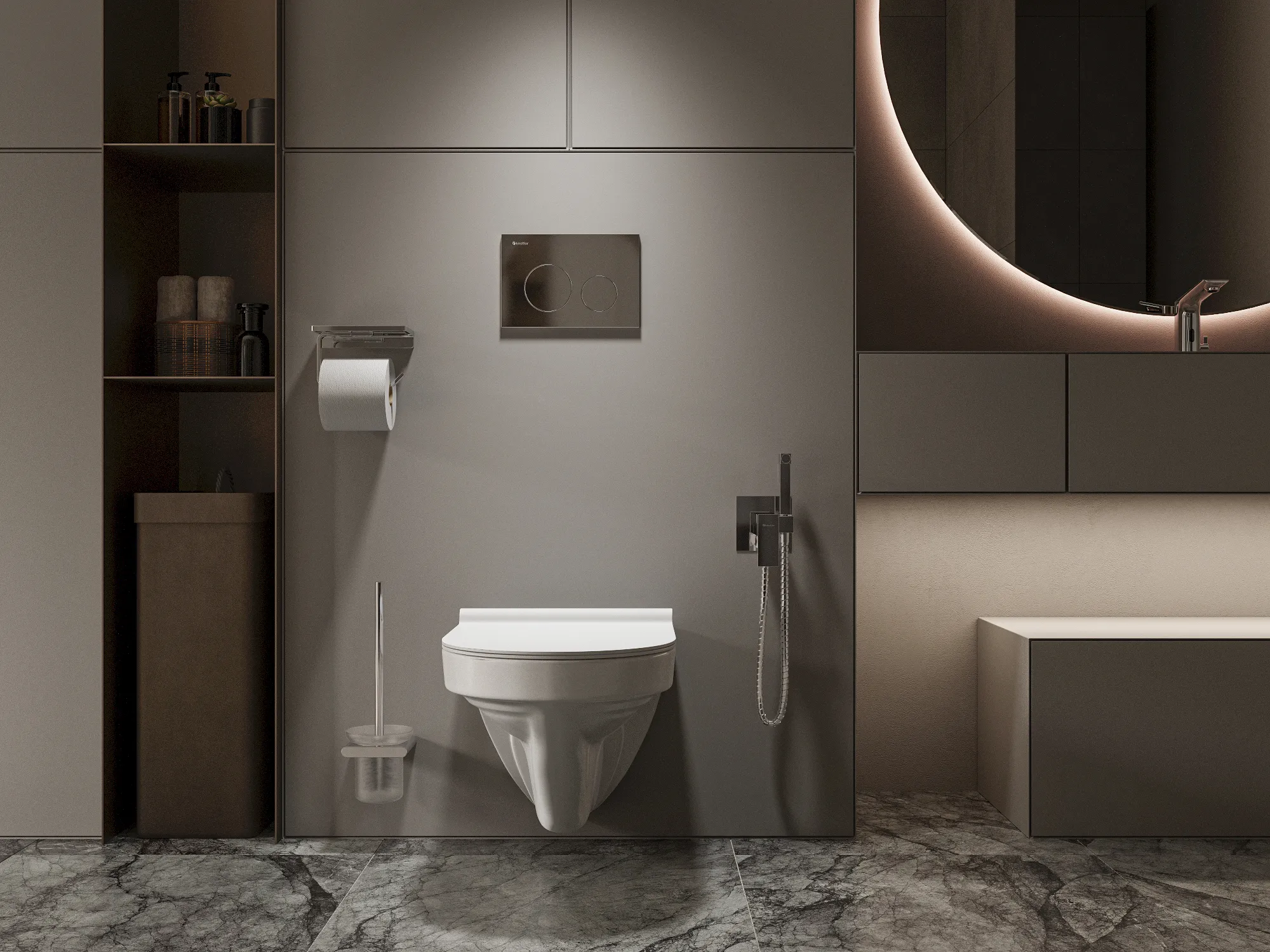 Смеситель с гигиеническим душем FHS02C1C